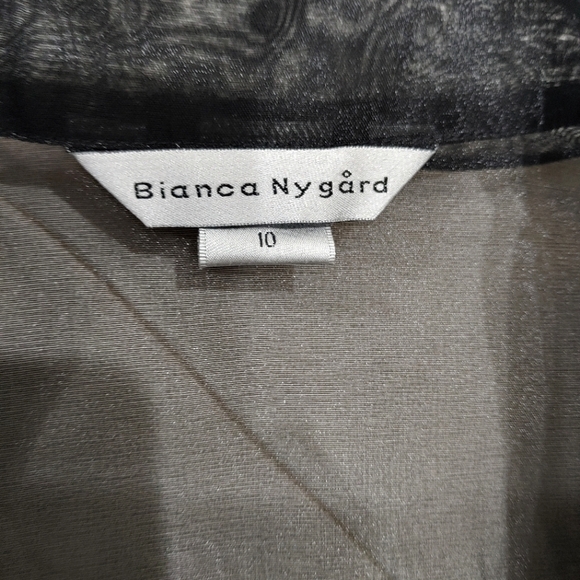 Bianca Nygard black sheer mesh dress jacket. Size 10 - Picture 6 of 13